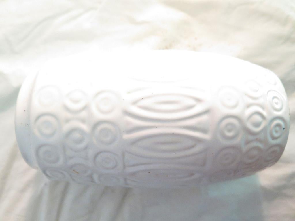 vaas WEST-GERMANY - fat lava, wit, ca. 19 cm hoog  264-18, Ophalen of Verzenden