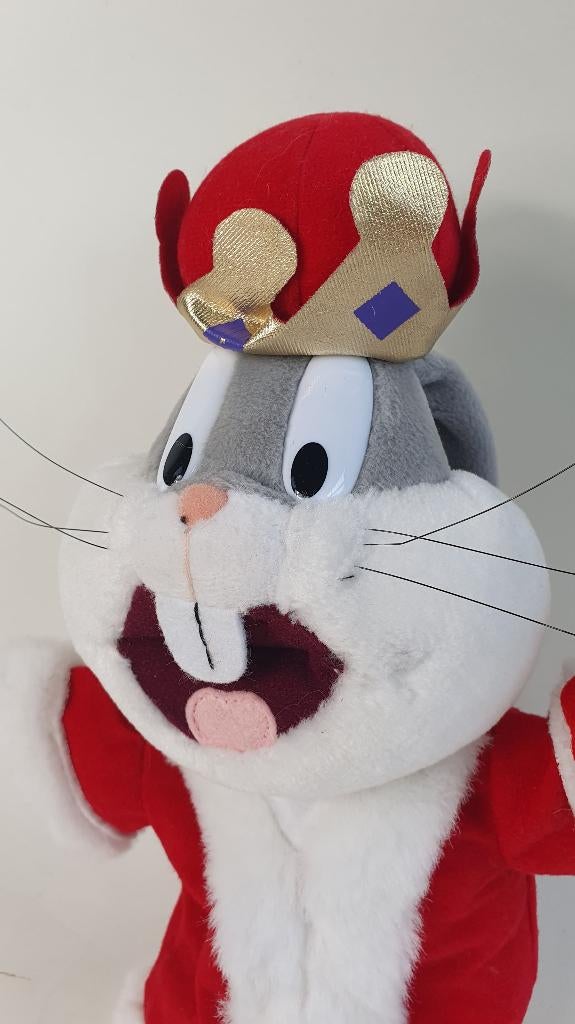Bugs Bunny handpop Koning, King Arthur. 30 cm. 8A11, Tweedehands verkoop, Tweedehands verkoop, Gebruikt, Overige typen