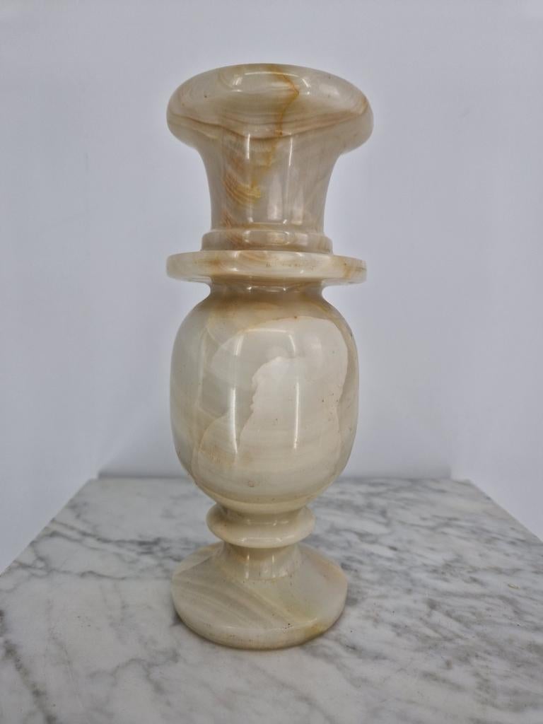 Onyx Marmeren Vaas | 20 cm | Massief Natuursteen, Overige kleuren, Aardewerk of Porselein, Ophalen of Verzenden, Nvt