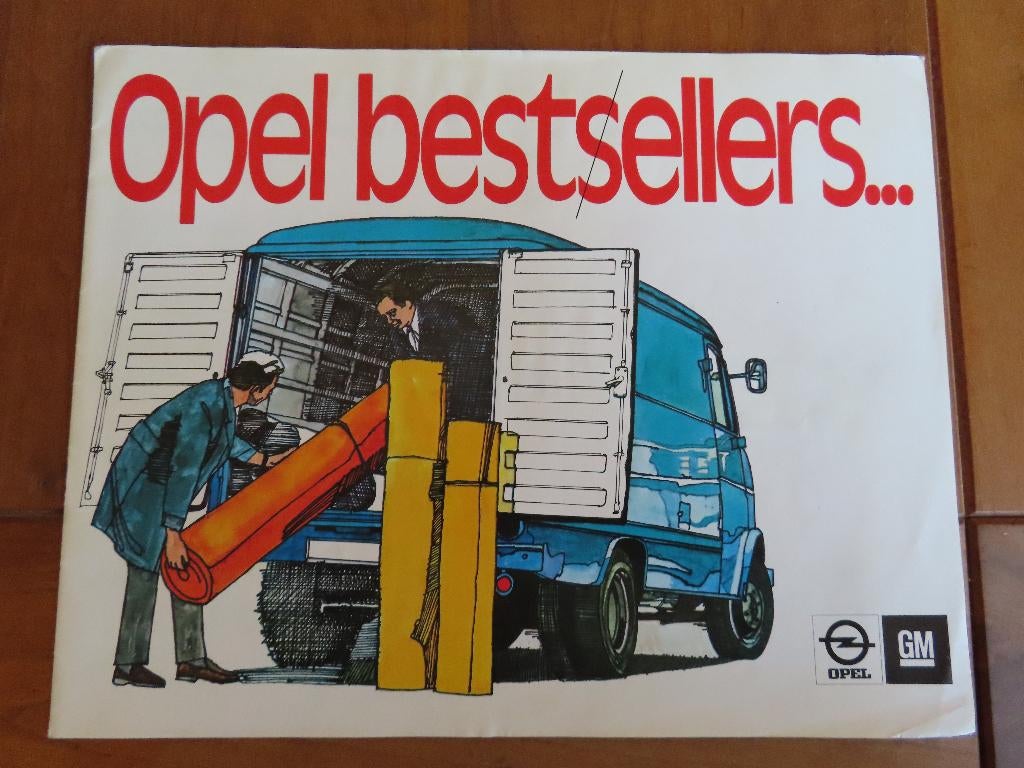 Grootformaat folder Opel Blitz bestelwagens 1972, Boeken, Gelezen, Opel, Opel, Ophalen of Verzenden