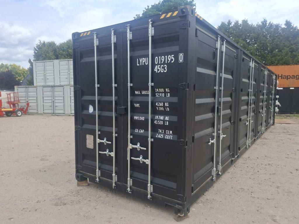 Container met 4 zijdeuren, Ophalen