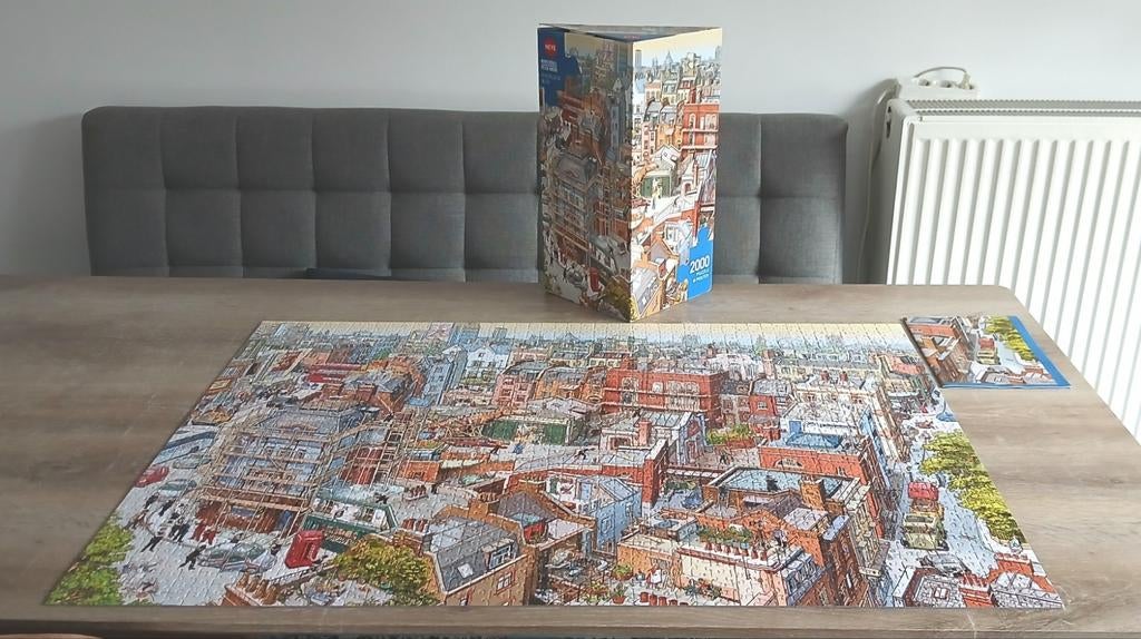 2000 puzzle heye Doro Göbel Peter Knorr sherlock & co puzzel, Ophalen of Verzenden, Meer dan 1500 stukjes, Zo goed als nieuw, Legpuzzel