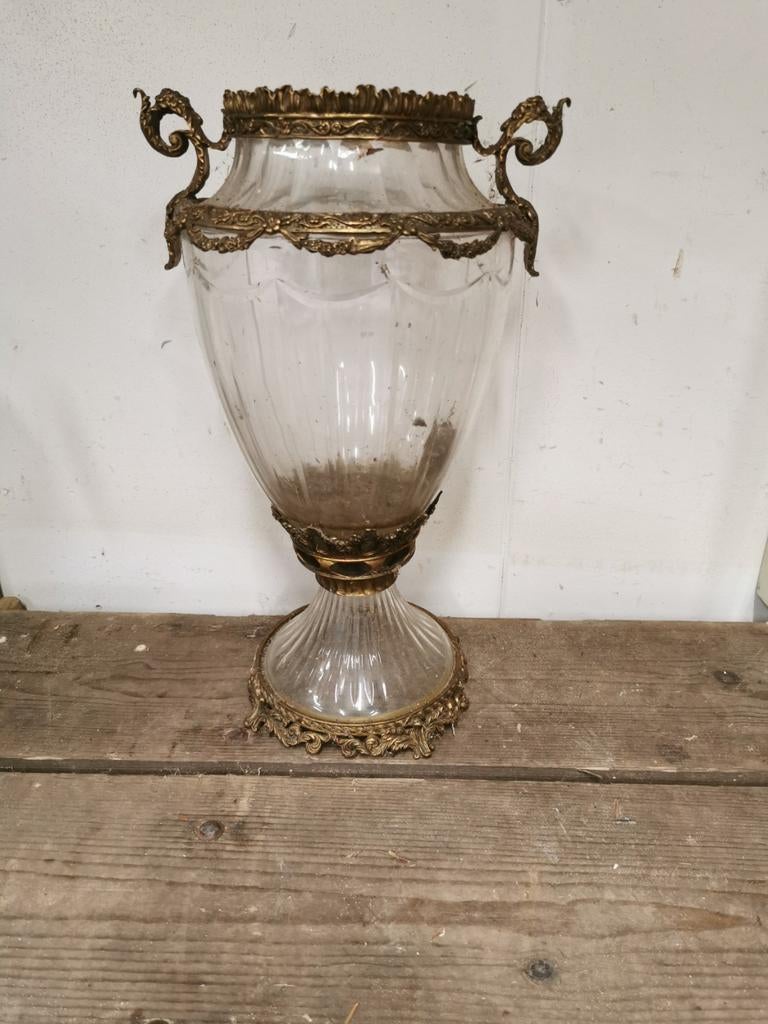 Antieke Vaas met Bronzen Details, Antiek en Kunst, Ophalen of Verzenden