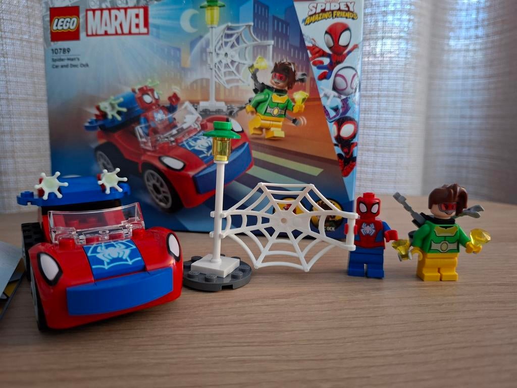 LEGO 10789 Marvel Spider-Man's Auto en Doc Ock, Ophalen of Verzenden, Zo goed als nieuw, Complete set, Lego