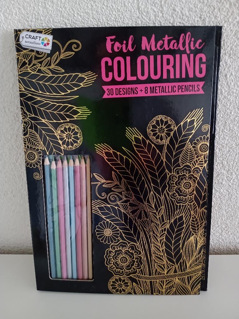 Foil Metallic COLOURING van CRAFT Sensations, Hobby en Vrije tijd, Tekenen, Ophalen of Verzenden, Nieuw, Papier, Schets- of Tekenboek