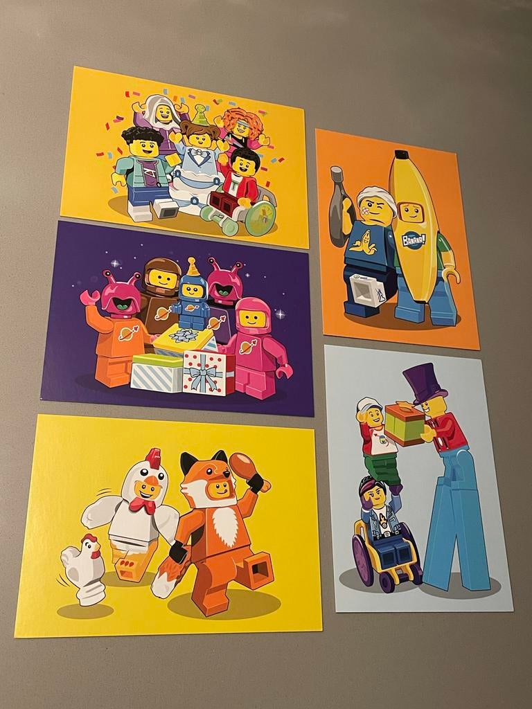 LEGO Ansichtkaarten Set van kinderpostzegel actie 2023, Ophalen of Verzenden, 1980 tot heden