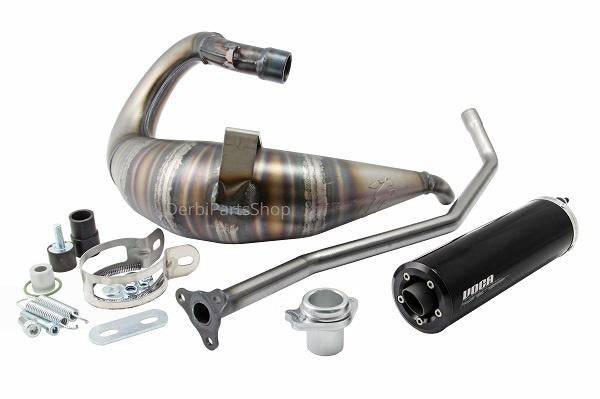 Voca Cross Rookie 50/70cc uitlaat bovenlangs Derbi/Aprilia, Ophalen of Verzenden, Nieuw, Voca Racing