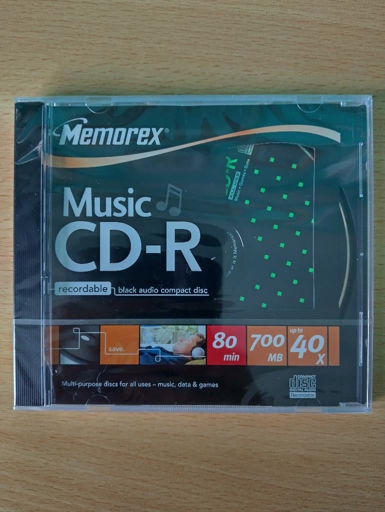MEMOREX CD-R 80MIN. * Geschikt Voor Audio CD Recorders *, Ophalen of Verzenden, Nieuw, Cd, MEMOREX