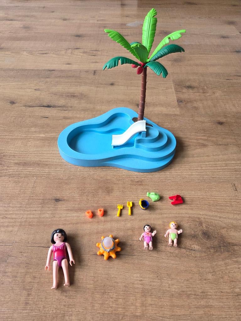 Playmobil 6673 - kinderbad met glijbaan, Ophalen, Zo goed als nieuw, Complete set
