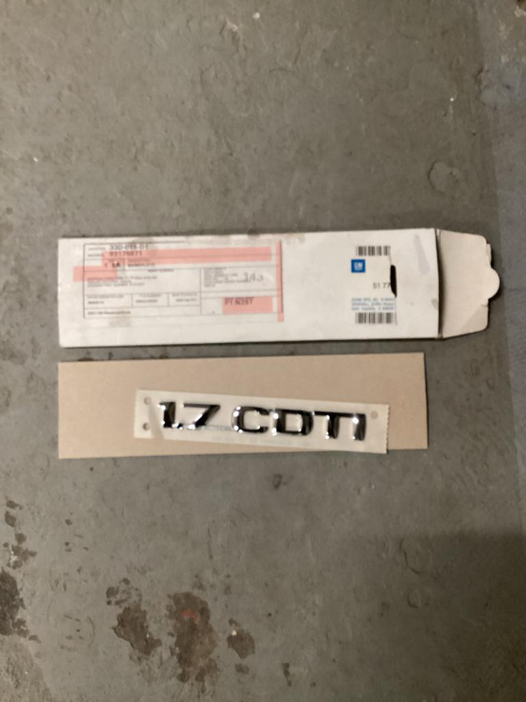 Opel embleem 1.7 CDTI, Auto-onderdelen, Ophalen, Nieuw, Opel, Deur