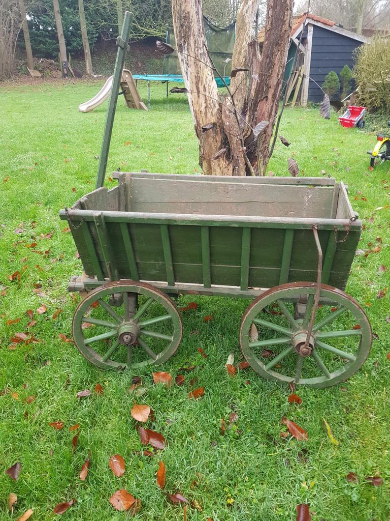 Mooie gave bolderkar in prima staat ., Ophalen of Verzenden