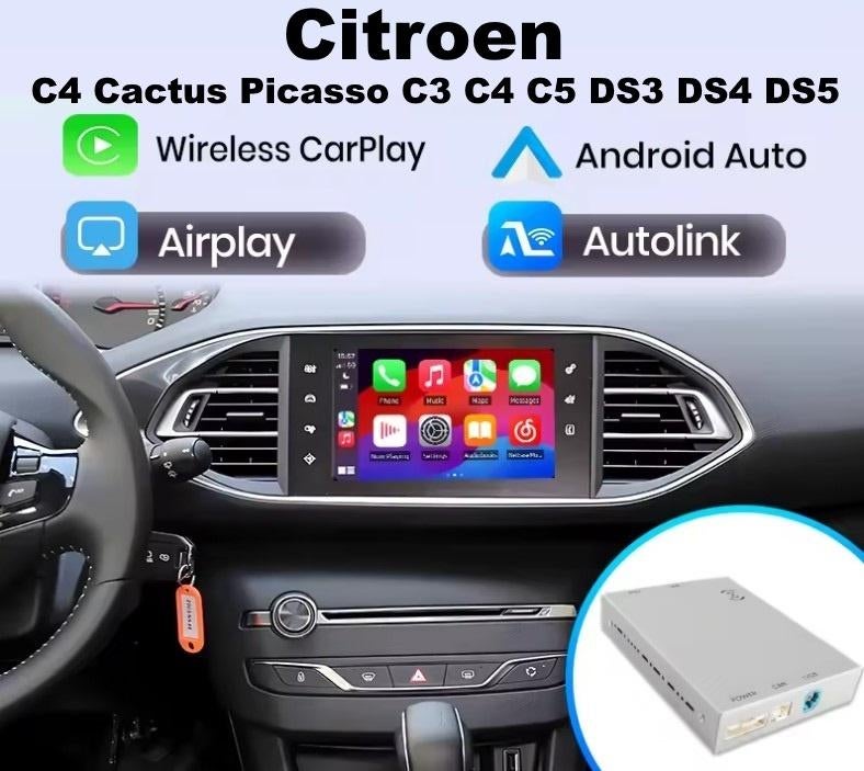 Citroen C3 C4 C5 DS3 DS4 DS5 Apple Carplay AndroidAuto box, Auto diversen, Autoradio's, Nieuw, Ophalen of Verzenden