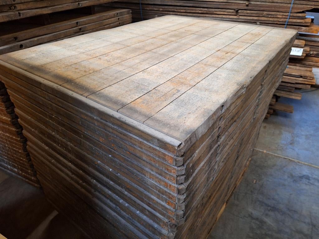 Hardhouten  steenschotten  4x100x140cm  vlonder  terras