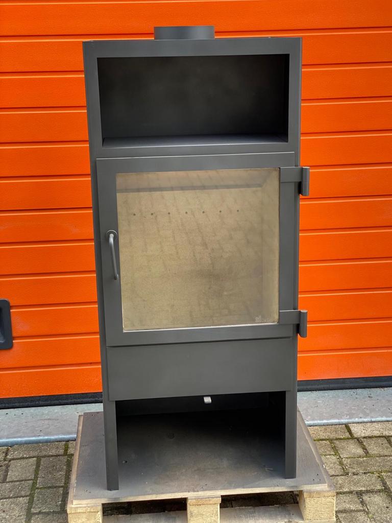 Dik Geurst Lars 1300 (gebruikte) vrijstaande houtkachel 14kW, Ophalen, Gebruikt, Houtkachel, Vrijstaand