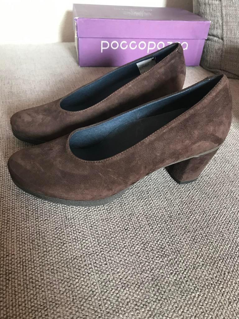 Poccopazza schoenen 37,5, Kleding | Dames, Schoenen, Pumps, Bruin, Verzenden, Nieuw