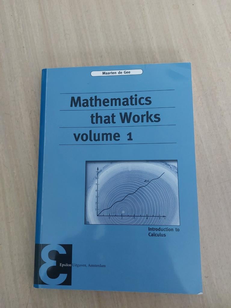 Volume 1 - Mathematics that Works - Maarten de Gee, Ophalen of Verzenden, Zo goed als nieuw, Natuurwetenschap, Maarten de Gee