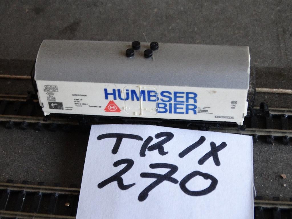 N-Spoor: adv 270: Trix, bierwagen Humbser Bier, 3259, Gelijkstroom of Wisselstroom, Trix, Wagon, Ophalen of Verzenden