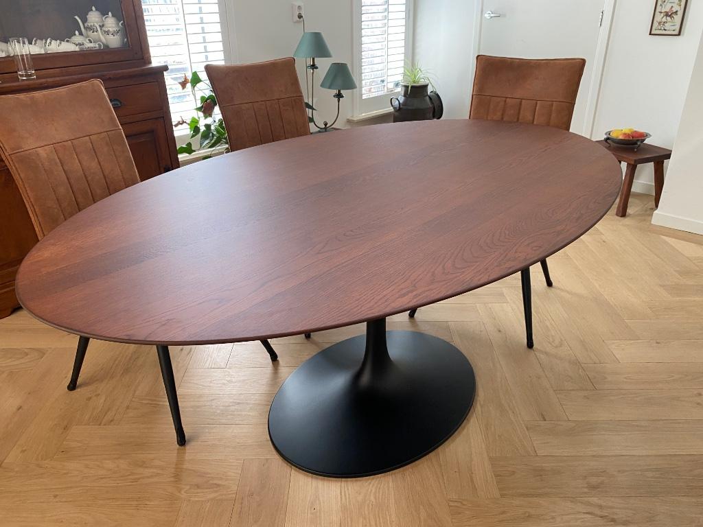 Massief houten tafels Triple AAA Eero Saarinen,, stoelen enz, Nieuw, Vijf personen of meer, Ovaal, 50 tot 100 cm