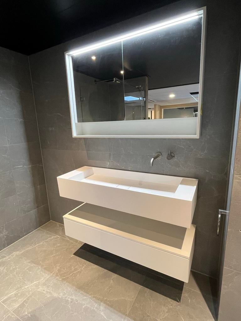 VT Wonen Wastafelmeubel - 120 cm breed, Ophalen, Nieuw, 100 tot 150 cm, Wastafelkast