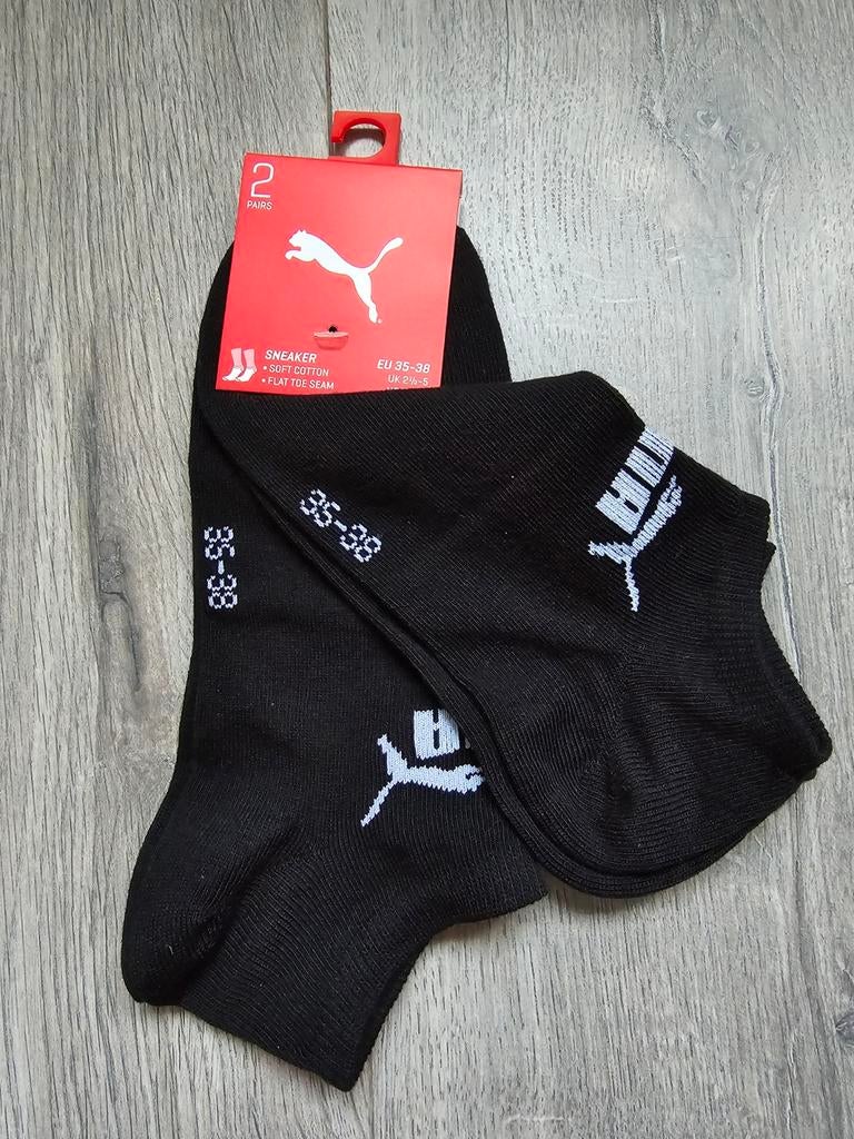 Zwart Unisex Sneaker Socks 2 Pairs, maat 35-38, Nieuw (FK5), Ophalen of Verzenden, Nieuw, Overige maten, Zwart