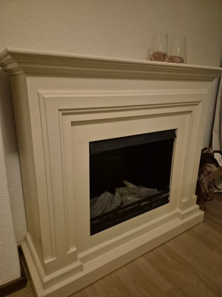 Sier Openhaard Gebroken Wit, Ophalen of Verzenden, Gebruikt, Vrijstaande haard, Overige soorten