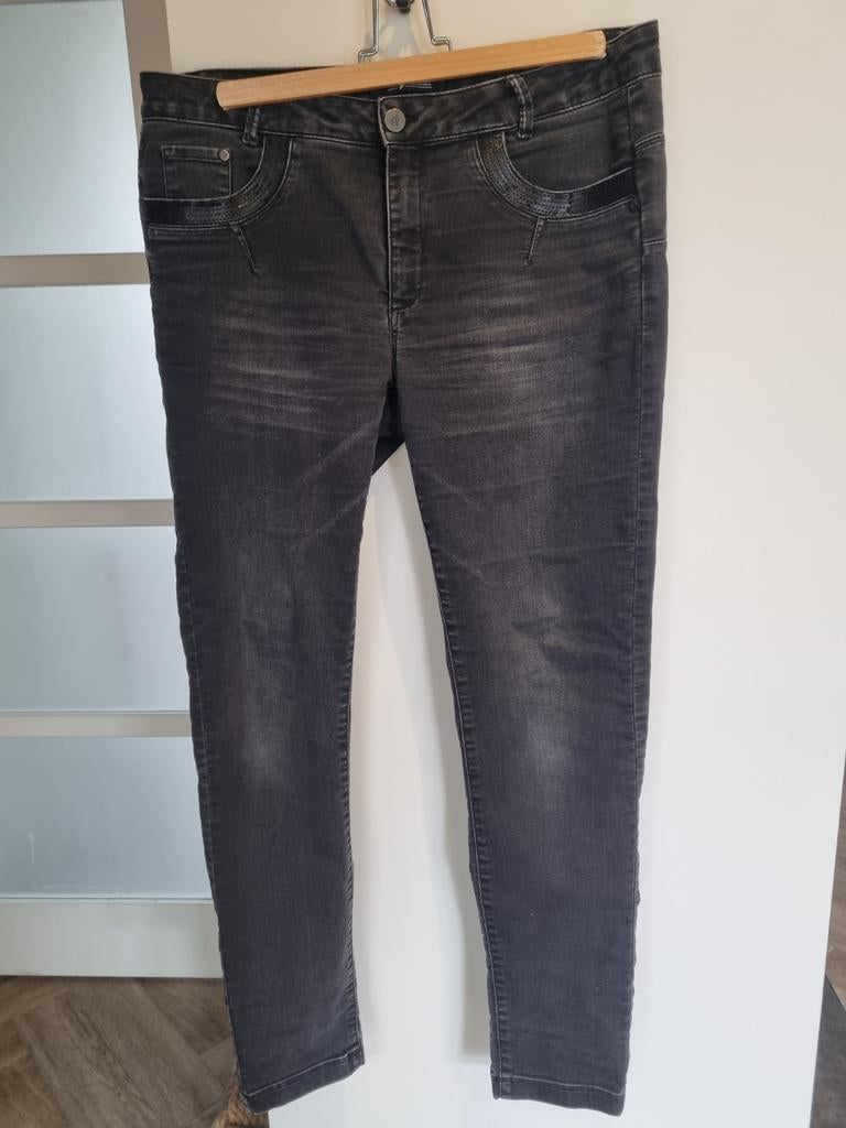 Nickjean zwart spijkerbroek, Zwart, Ophalen of Verzenden, Zo goed als nieuw, W33 - W36 (confectie 42/44)