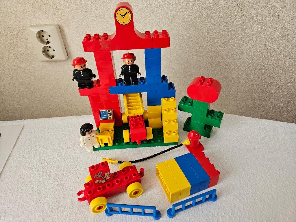 Lego Duplo 2220  Brandweer kazerne, Ophalen of Verzenden, Zo goed als nieuw, Complete set, Duplo