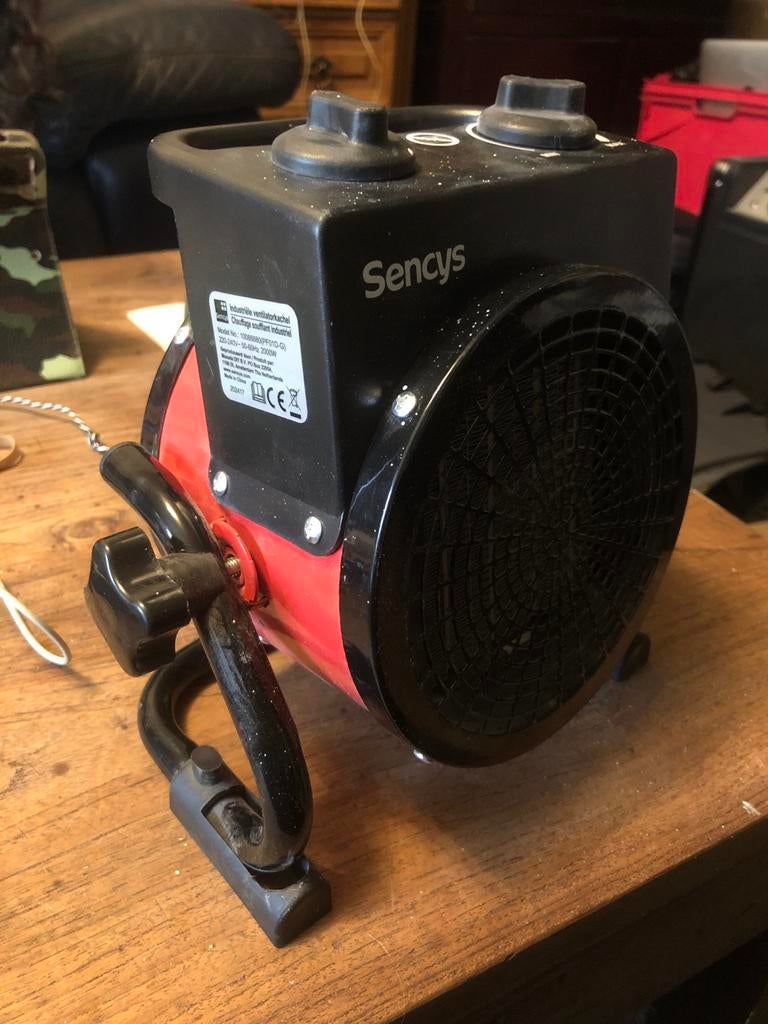 Sencys Industriële ventilatorkachel verwarmt zeer goed, Ophalen, Zo goed als nieuw