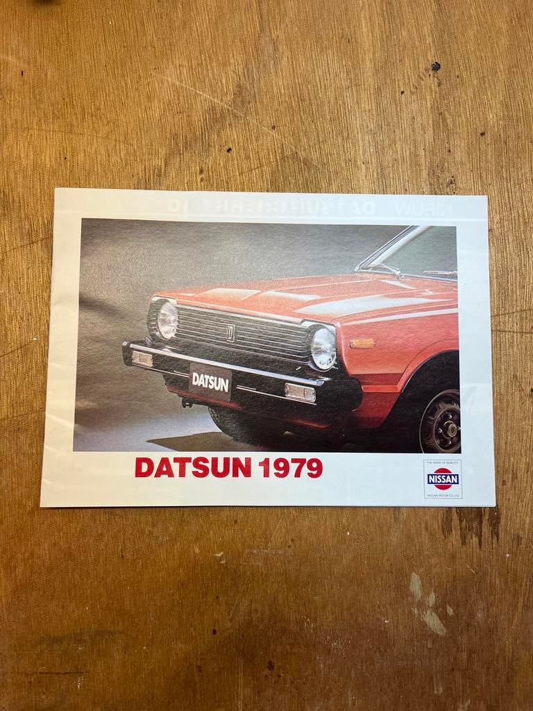 Datsun Nissan Folder 1979 - Nieuwstaat, Ophalen of Verzenden, Zo goed als nieuw, Nissan