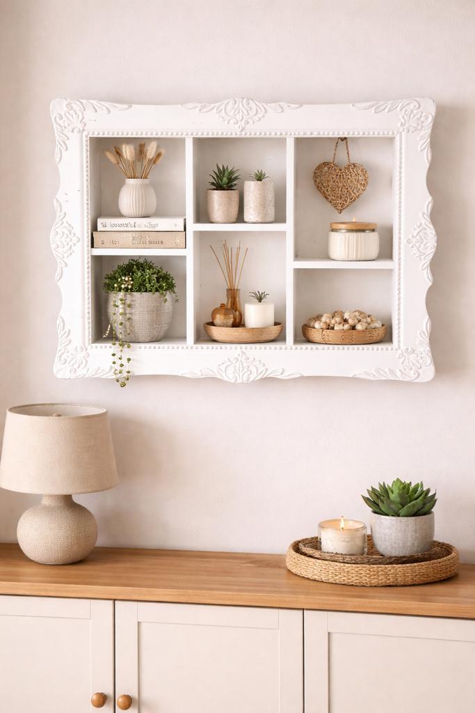 Leuk wandkastje | wit | romantisch, Ophalen of Verzenden, Zo goed als nieuw