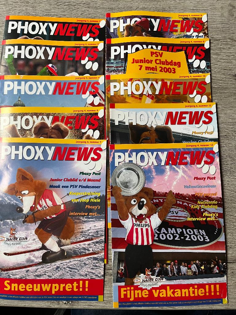 Jaargang 4 PSV Phoxy, Ophalen of Verzenden, Gebruikt, PSV, Boek of Tijdschrift