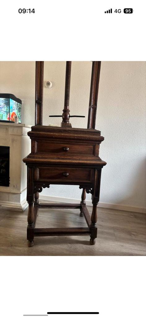 Antieke pers, Ophalen of Verzenden