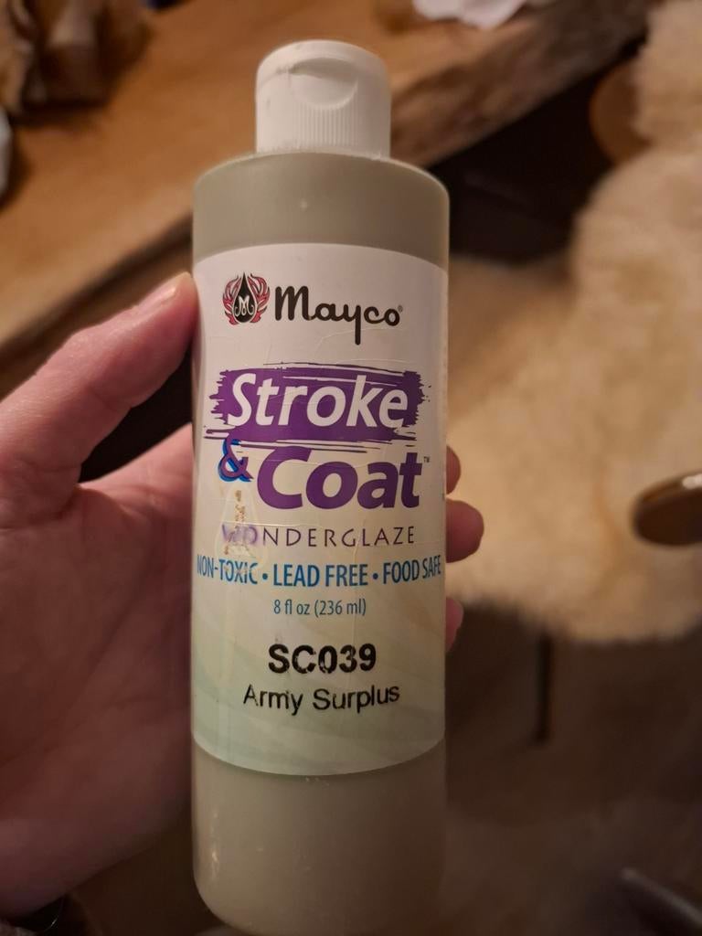 Mayco glazuur stroke & coat SC039 groen army surplus, Hobby en Vrije tijd, Pottenbakken, Ophalen of Verzenden