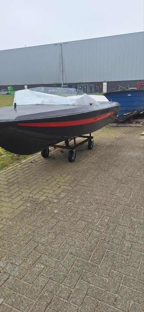 Speedboot met 35pk Evinrude 2takt accu zonnepanelen, Ophalen, Gebruikt, Overige typen, Motorboot