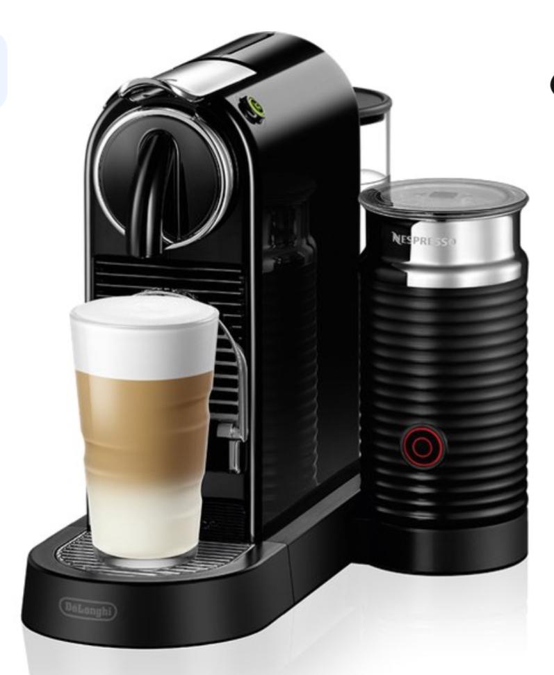 Nespresso koffiecupmachine Citiz & Milk, met melkopschuimer, Koffiepads en cups, Koffiemachine, Ophalen of Verzenden, 1 kopje