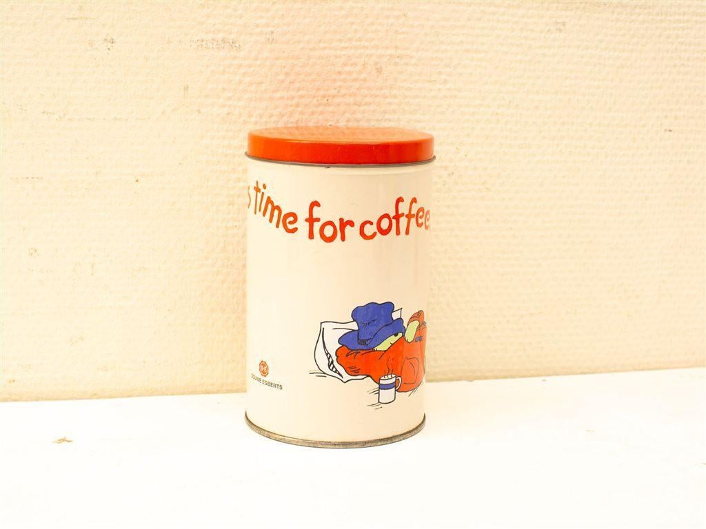 Douwe Egberts coffee blik 33777, Verzamelen, Blikken, Ophalen of Verzenden, Gebruikt, Koek(jes), Douwe Egberts
