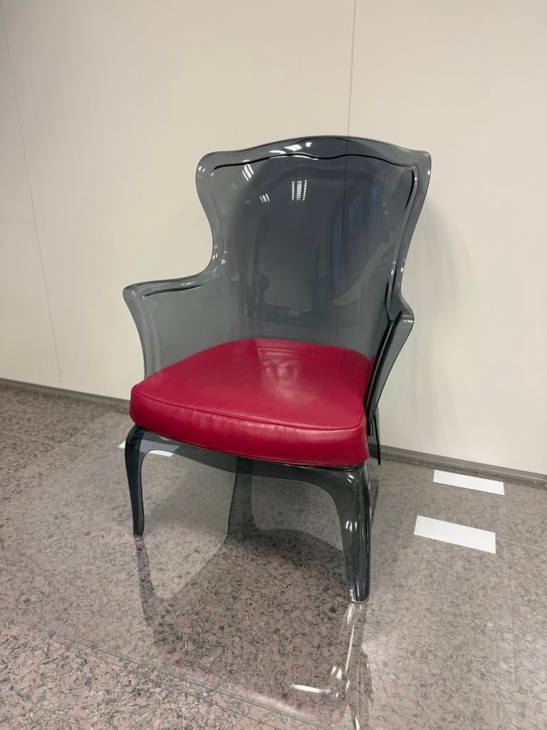 5x Pedrali Pasha 660 fauteuil, Ophalen, Gebruikt, Grijs, Vijf, Zes of meer stoelen