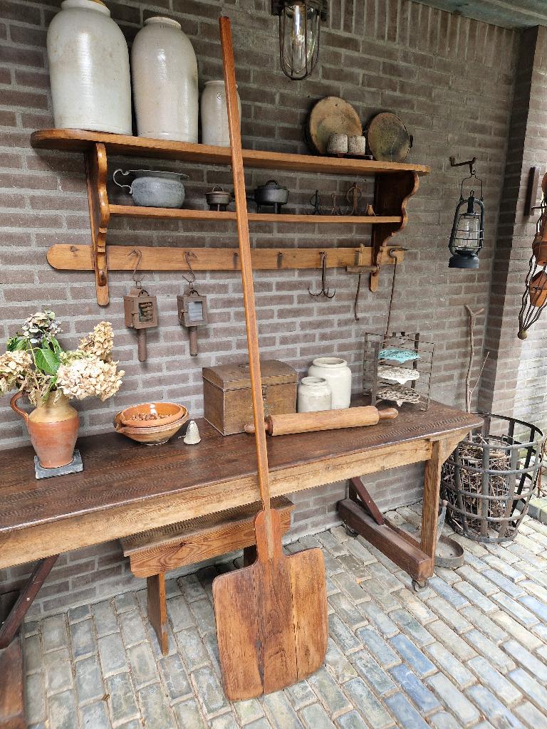 grote antieke originele bakkers broodplank, Ophalen