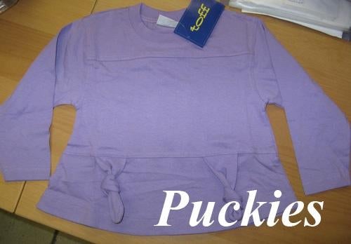 Maat 146/152 Lila Toff longsleeve NIEUW (7918) a, Meisje, Ophalen of Verzenden, Shirt of Longsleeve, Toff