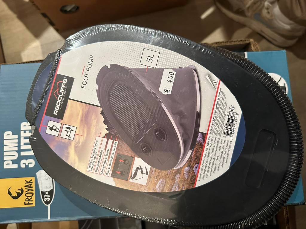 Voet pomp voor luchtbed of roeiboot, Watersport en Boten, Ophalen of Verzenden, Nieuw