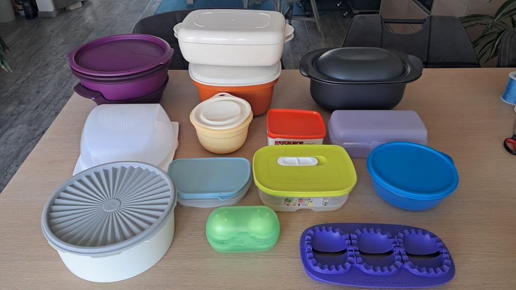 DIVERSE TUPPERWARE, Ophalen of Verzenden, Blauw, Schaal