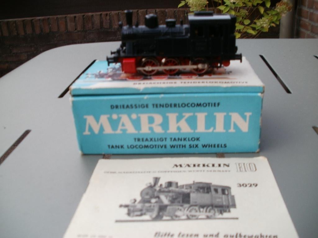 Marklin Ho analoge stoomlokomotief no 3029+ovp+boekje., Hobby en Vrije tijd, Modeltreinen | H0, Wisselstroom, Locomotief, Nieuw