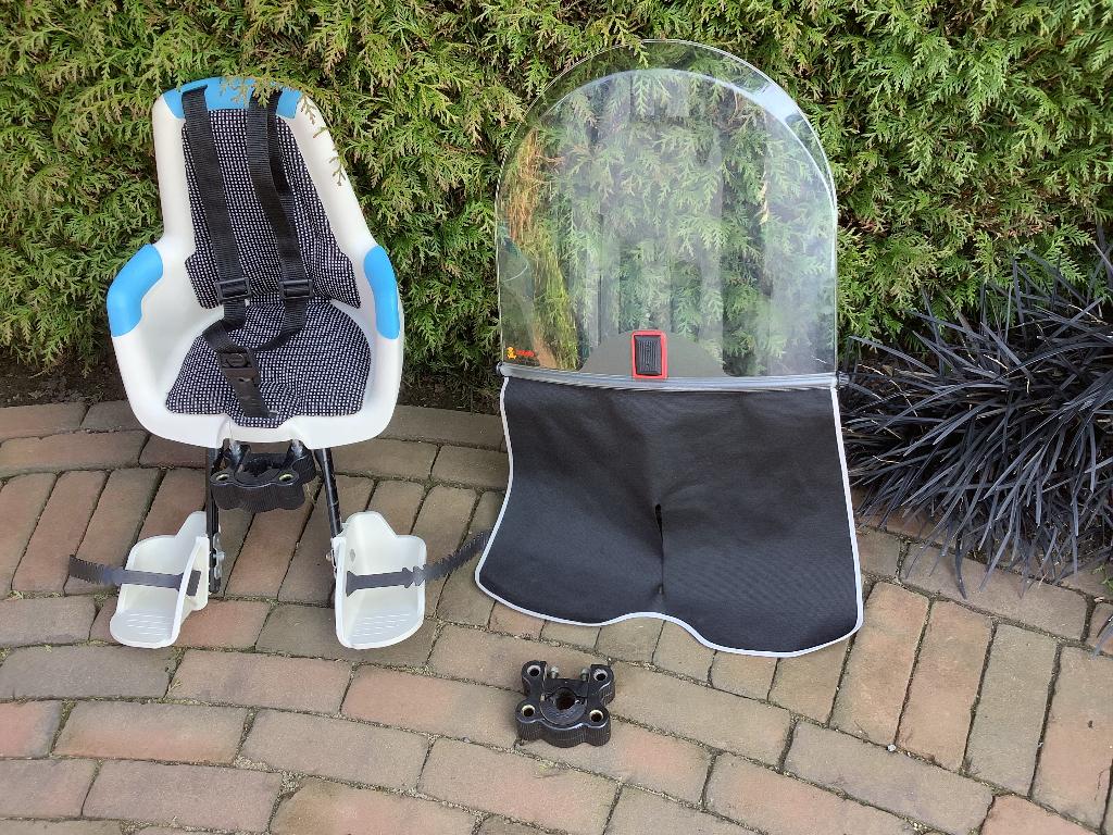BOBIKE Fietsstoeltje met windscherm en EXTRA montageblok, Fietsen en Brommers, Fietsaccessoires | Fietsstoeltjes, Ophalen, Zo goed als nieuw