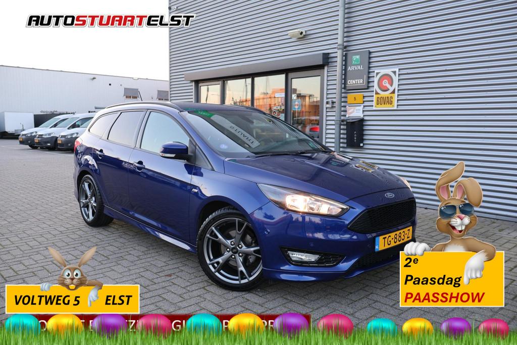 Ford Focus Wagon 1.0 ST-Line 1e Eigenaar | Volledig Onderh |, Auto's, Gebruikt, Euro 6, Blauw, Origineel Nederlands