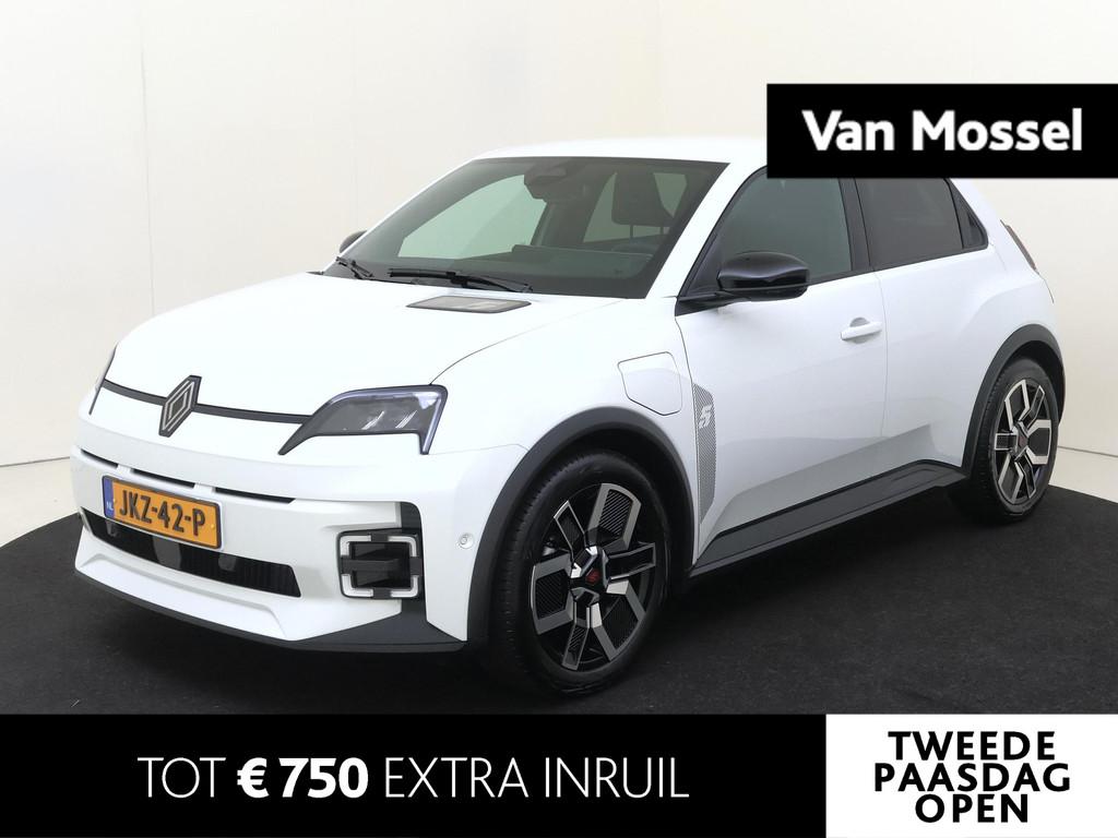Renault 5 comfort range techno 52 kWh | Automaat | Verwarmba, Auto's, Renault, Stof, Gebruikt, Wit, Origineel Nederlands