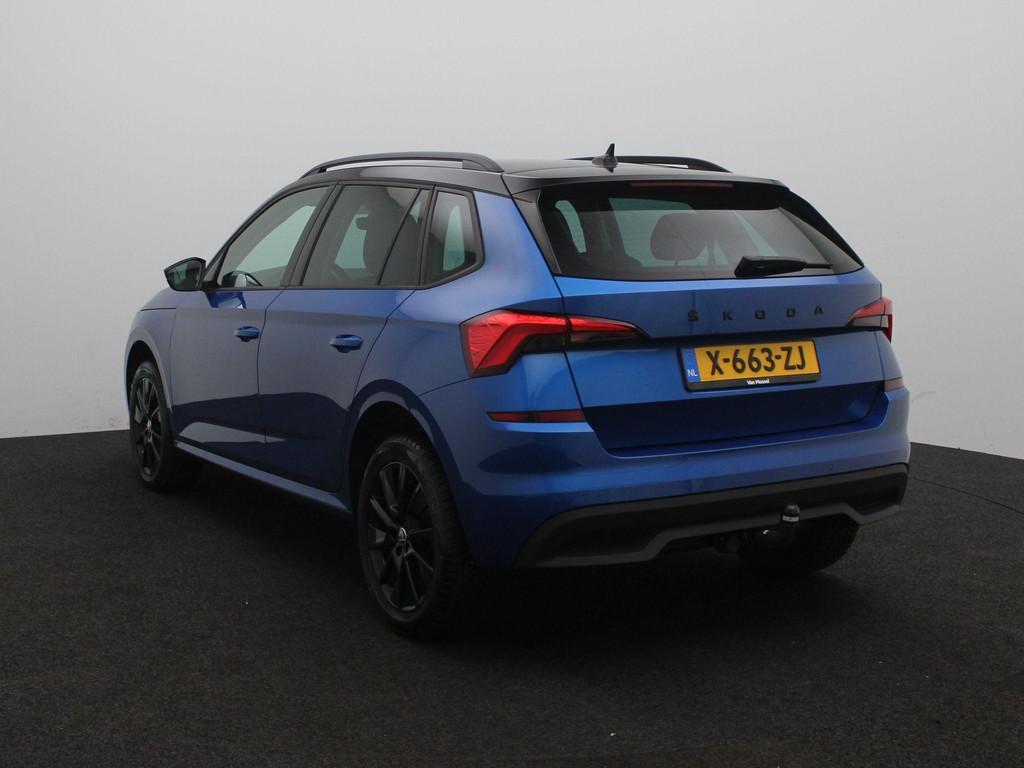 Skoda Kamiq 1.0 TSI Sport Business | Apple Carplay - Android, 12 maanden, Stof, Gebruikt, Blauw
