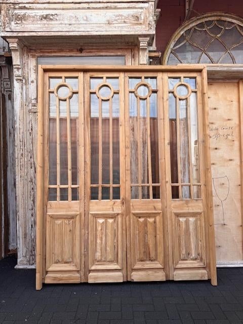 Fraaie antieke oranjerie 4-slag – geloogd, Ophalen of Verzenden, Gebruikt