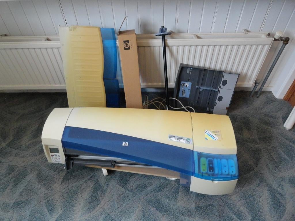HP Designjet 120nr, model C7791B, Ophalen, Gebruikt, Printer, Inkjetprinter