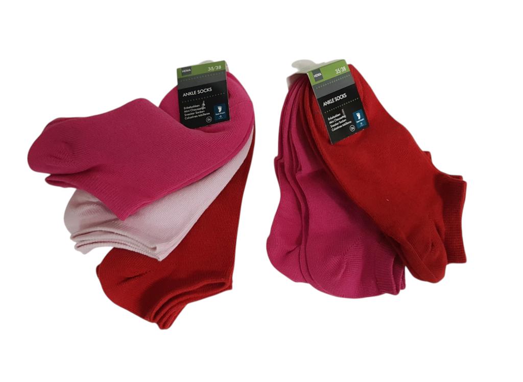 10 paar gloednieuwe HEMA enkelsokken maat 35-38., Nieuw, Hema, Sokken, Verzenden