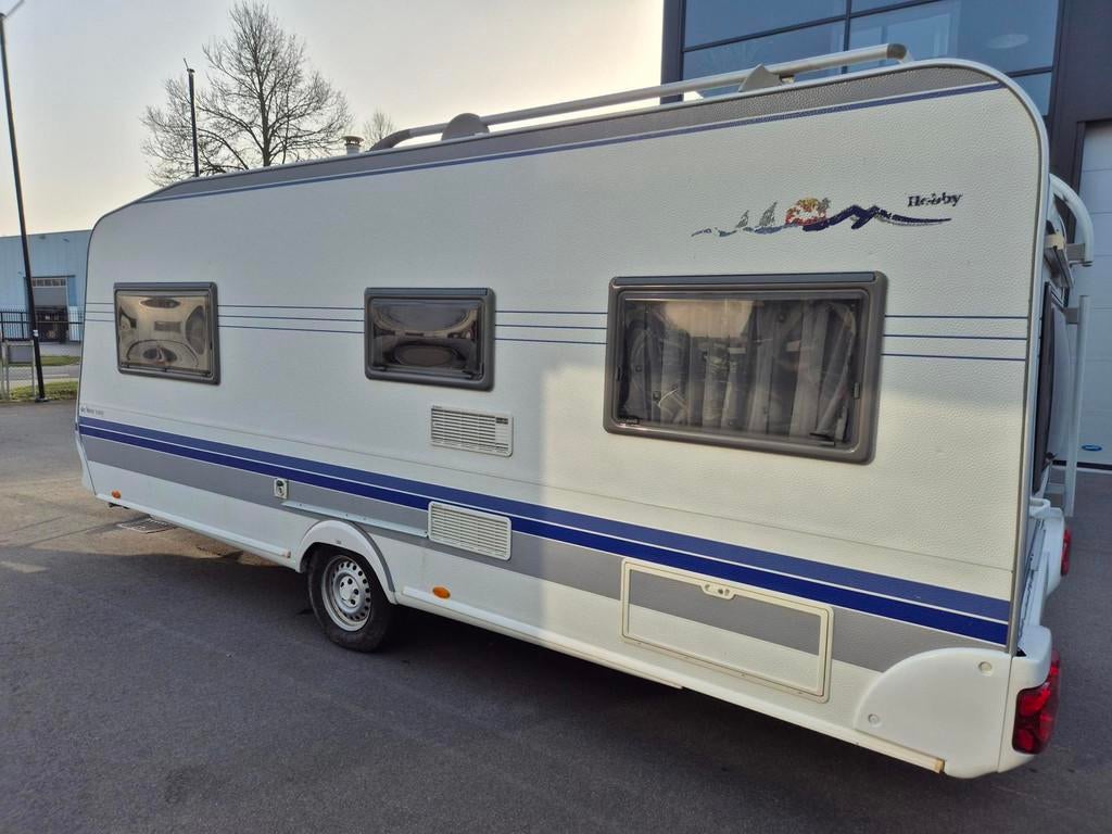 HOBBY 540 TK-ULA Stapelbed met kinderkamer, Airco+DWT luifel, Overige typen, Rondzit, Hobby, Hobby